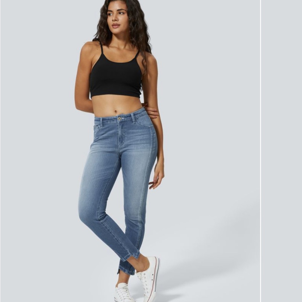 HALARA Blue Straight Leg Jeans with Modern Fit